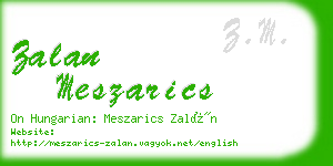 zalan meszarics business card